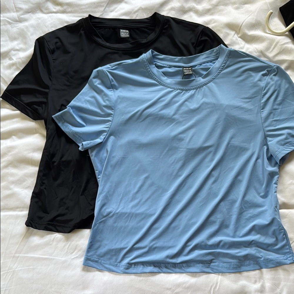 Black and Light Blue T-Shirts
